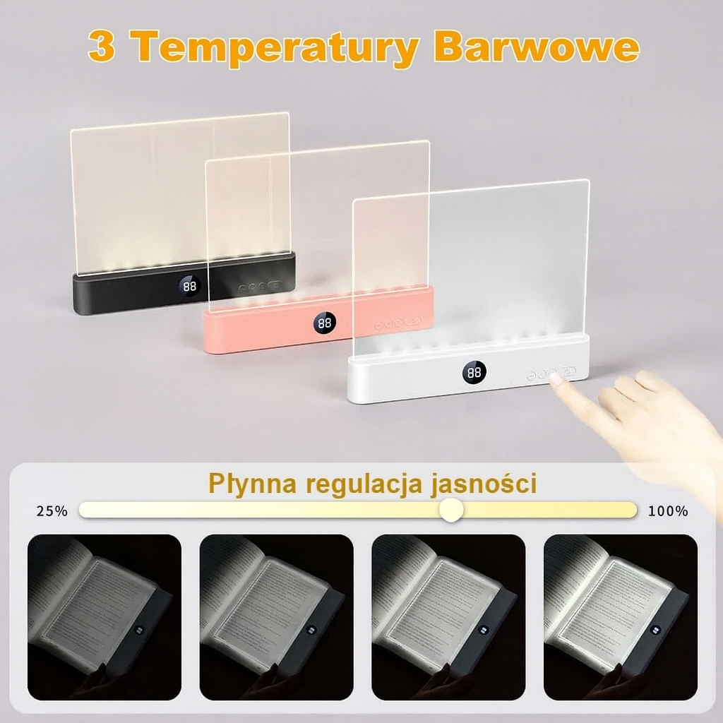 NoctiRead - Lampka LED do Czytania | Ładowanie USB