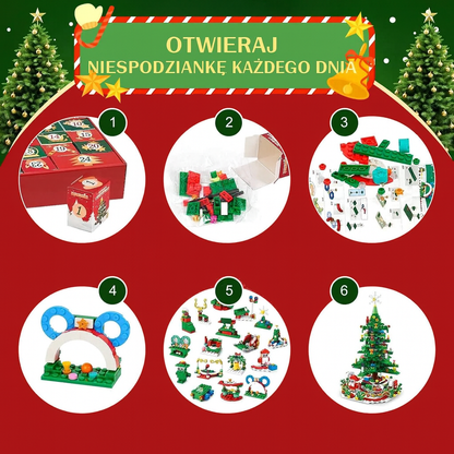 MagicTreeBox - Kalendarz Adwentowy z Klocków | 701PCS