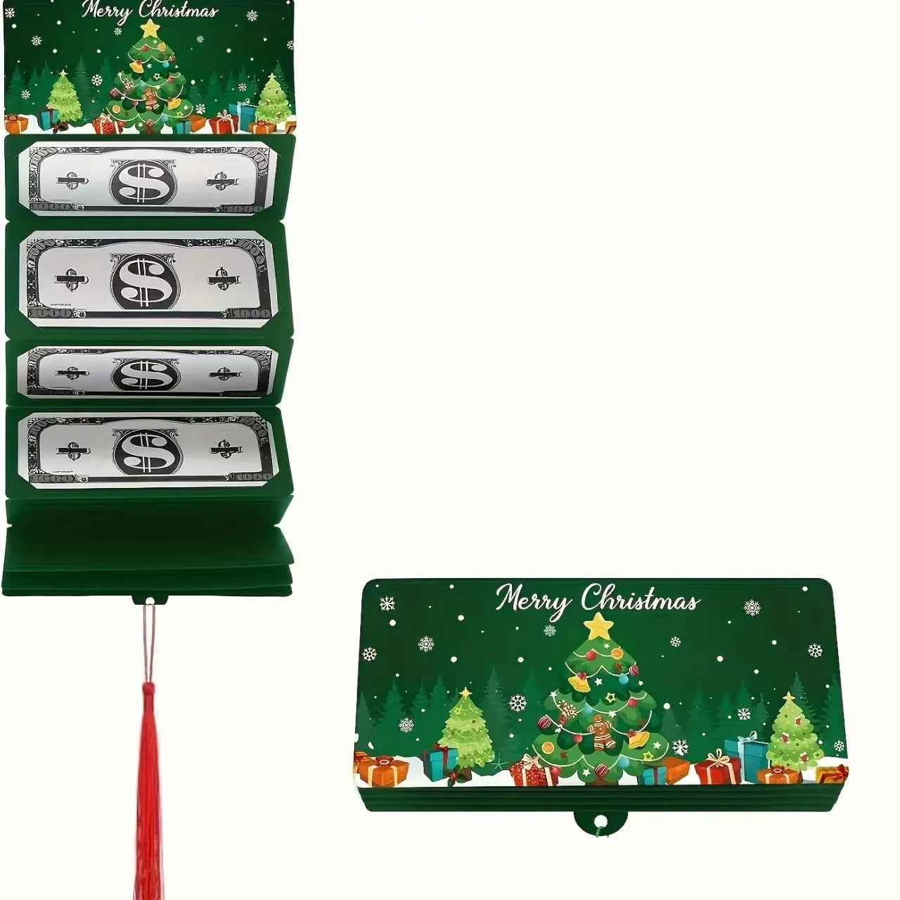 SantaRoll - Świąteczna Koperta na Pieniądze | Rozwijana
