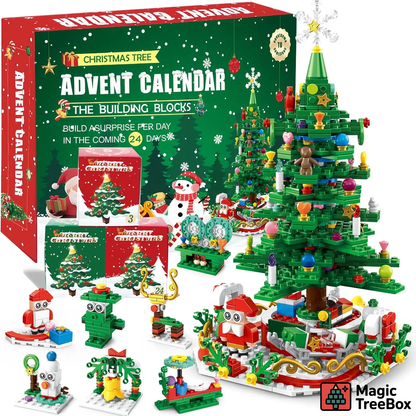 MagicTreeBox - Kalendarz Adwentowy z Klocków | 701PCS
